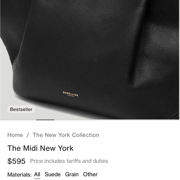 DeMellier The Midi New York Black Tote - Picture 7 of 9
